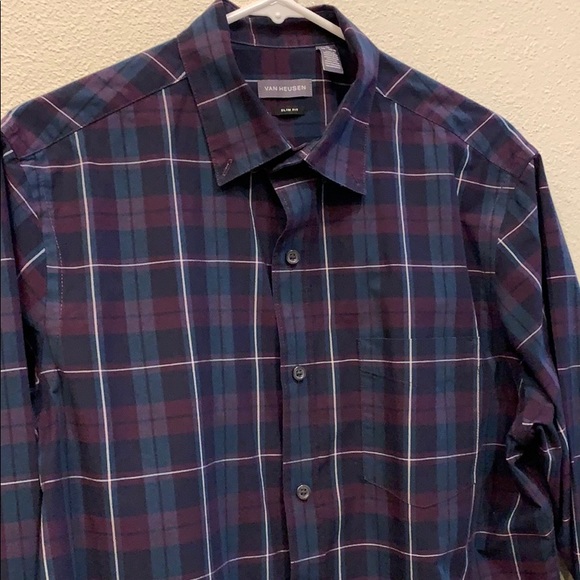 Van Heusen Mens Long Sleeve Button Up - Picture 3 of 6